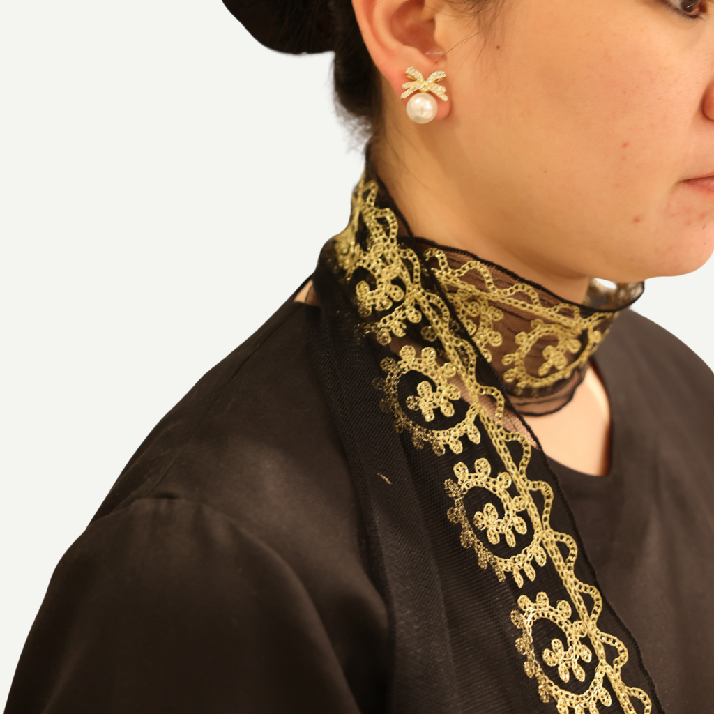 Ramadan Gold Scarf وشاح رمضان ذهبي