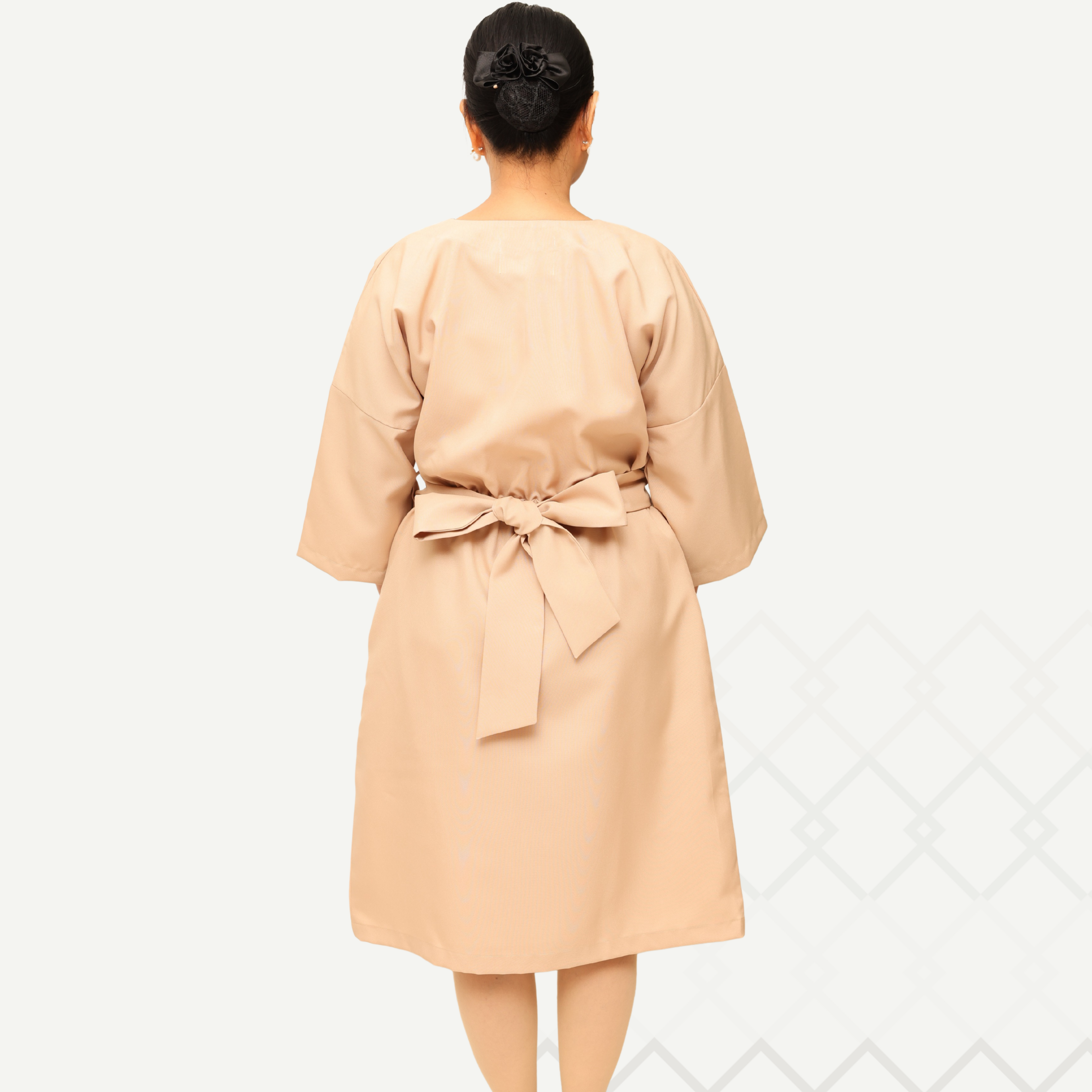 Azza Beige Dress فستان عزة