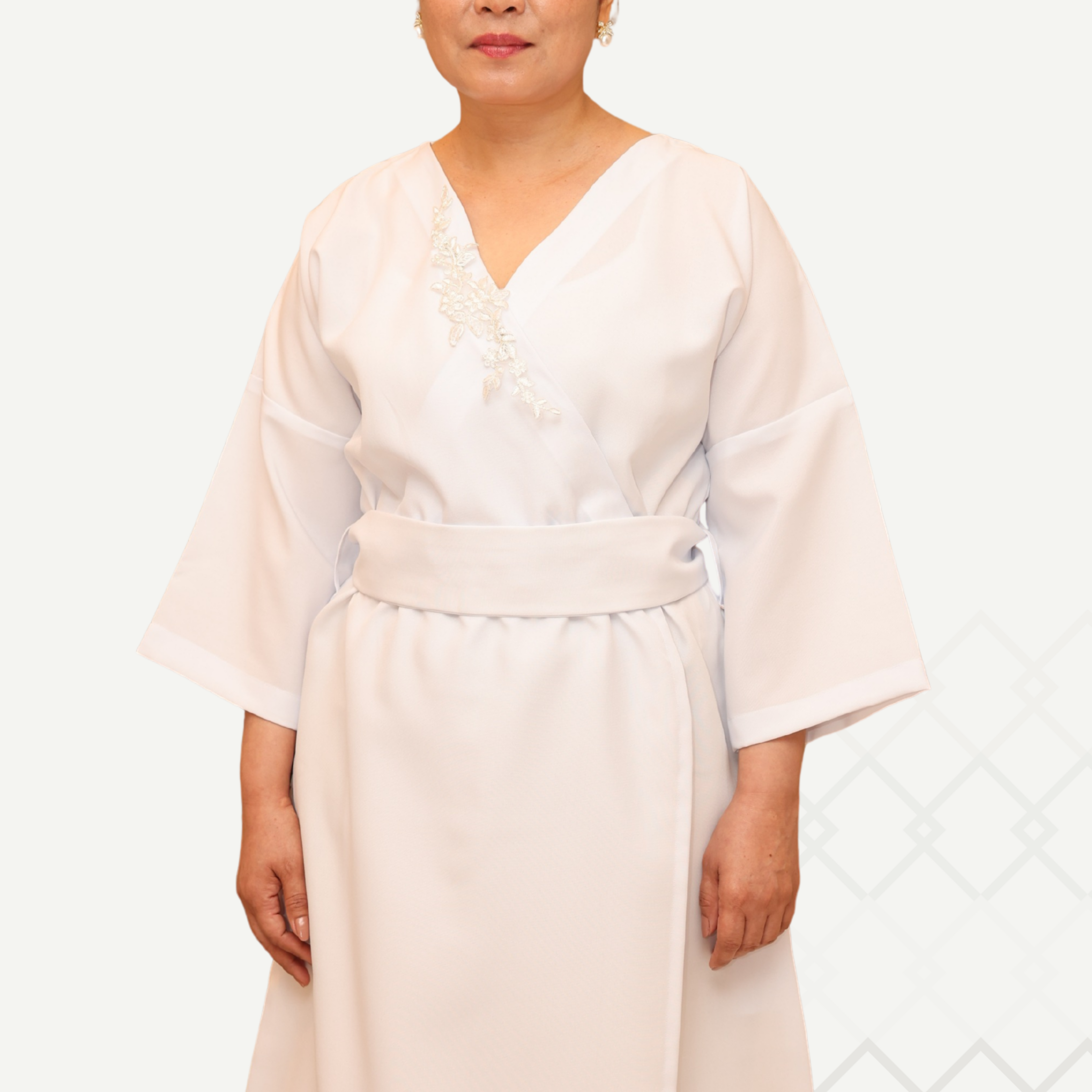 Azza White Dress فستان عزة