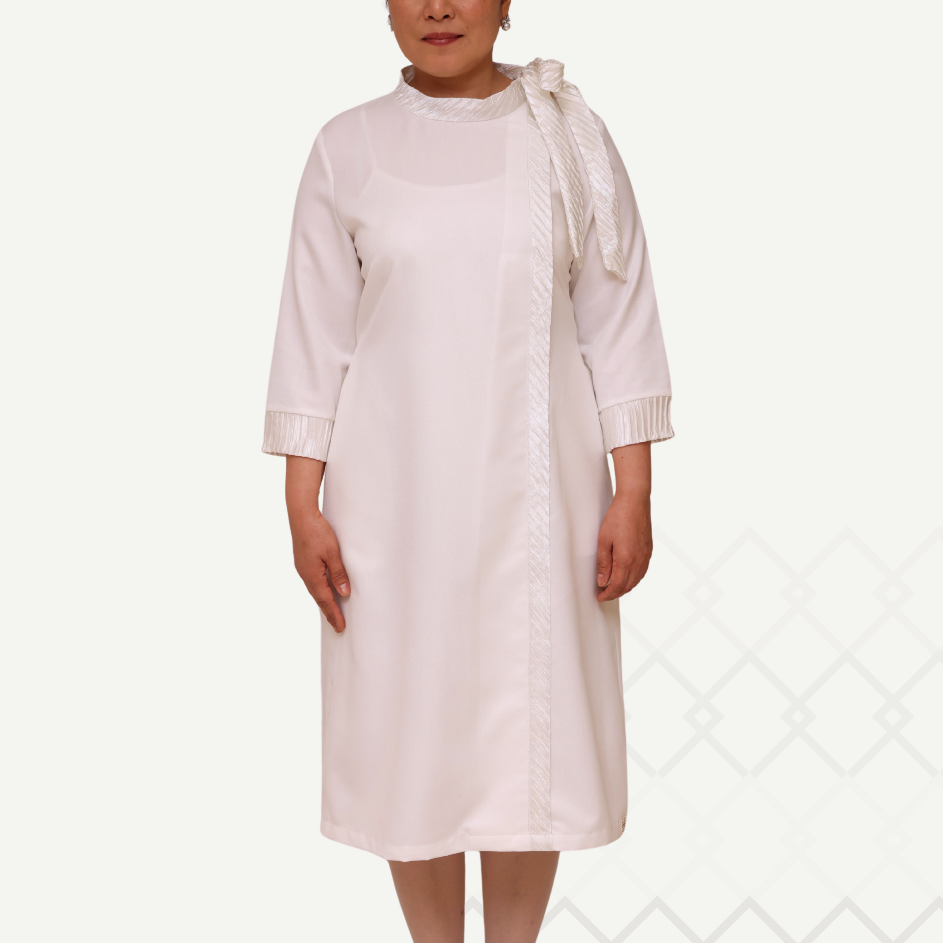 Badra Off White Dress فستان بدرة
