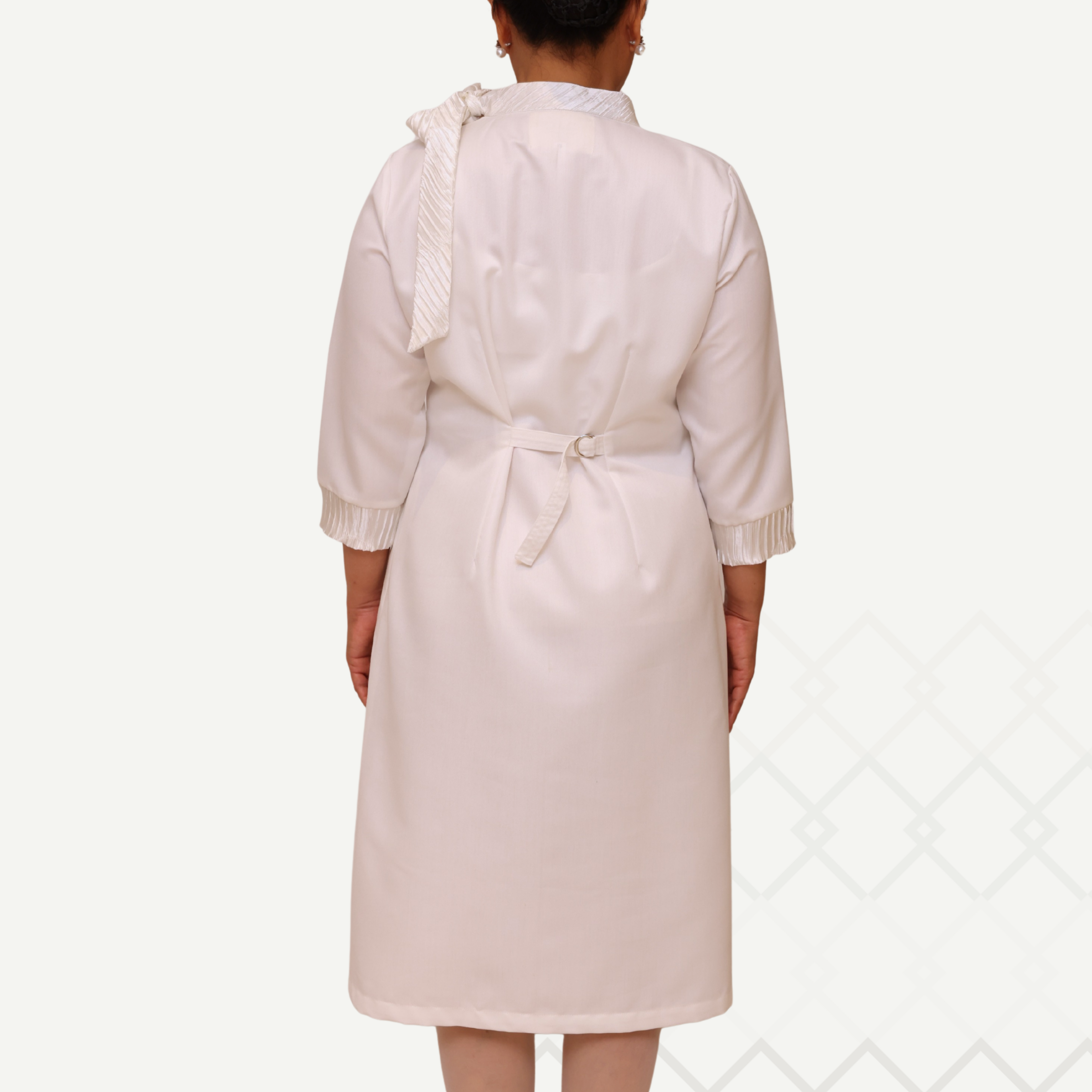 Badra Off White Dress فستان بدرة