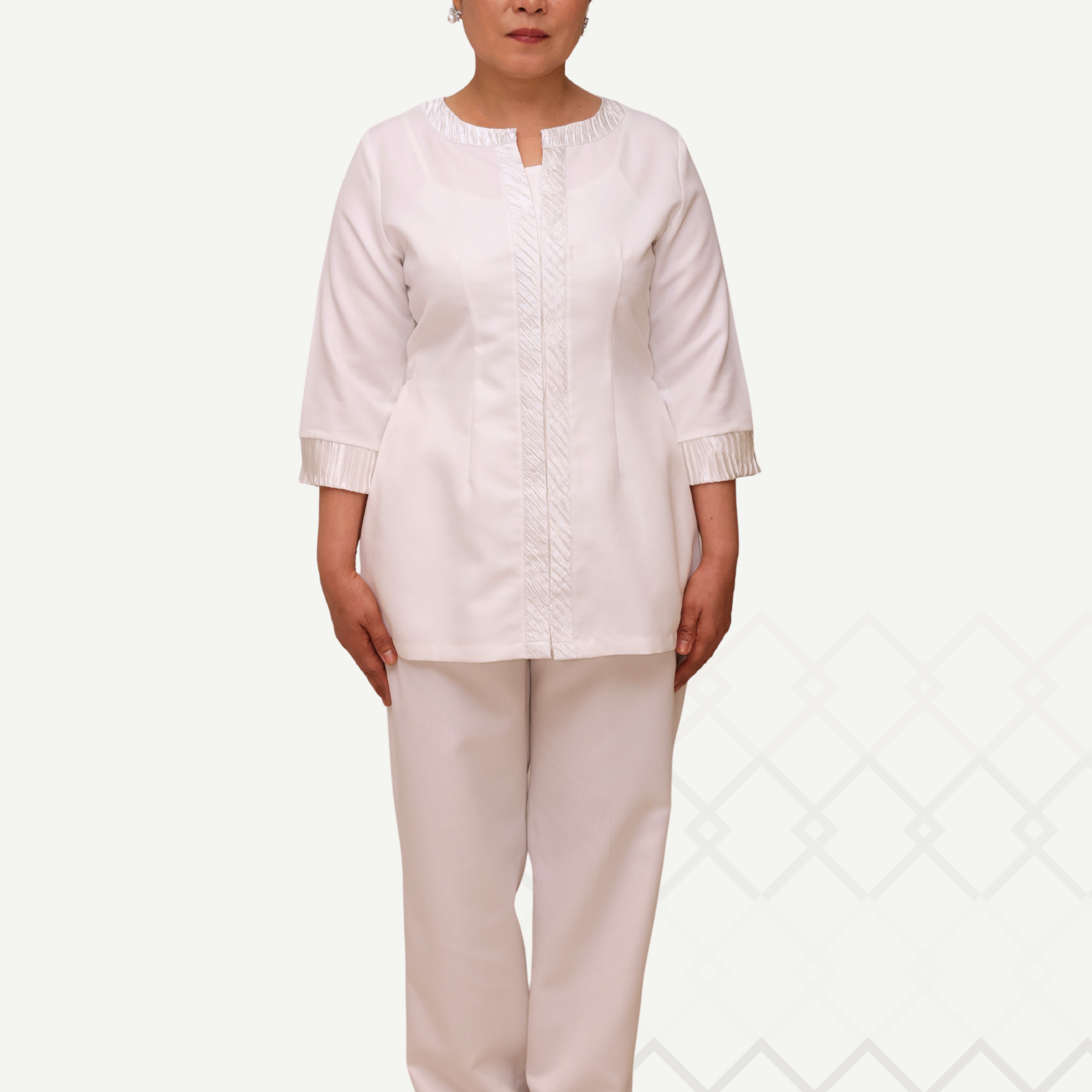 Qamra Off White Set طقم قمرة