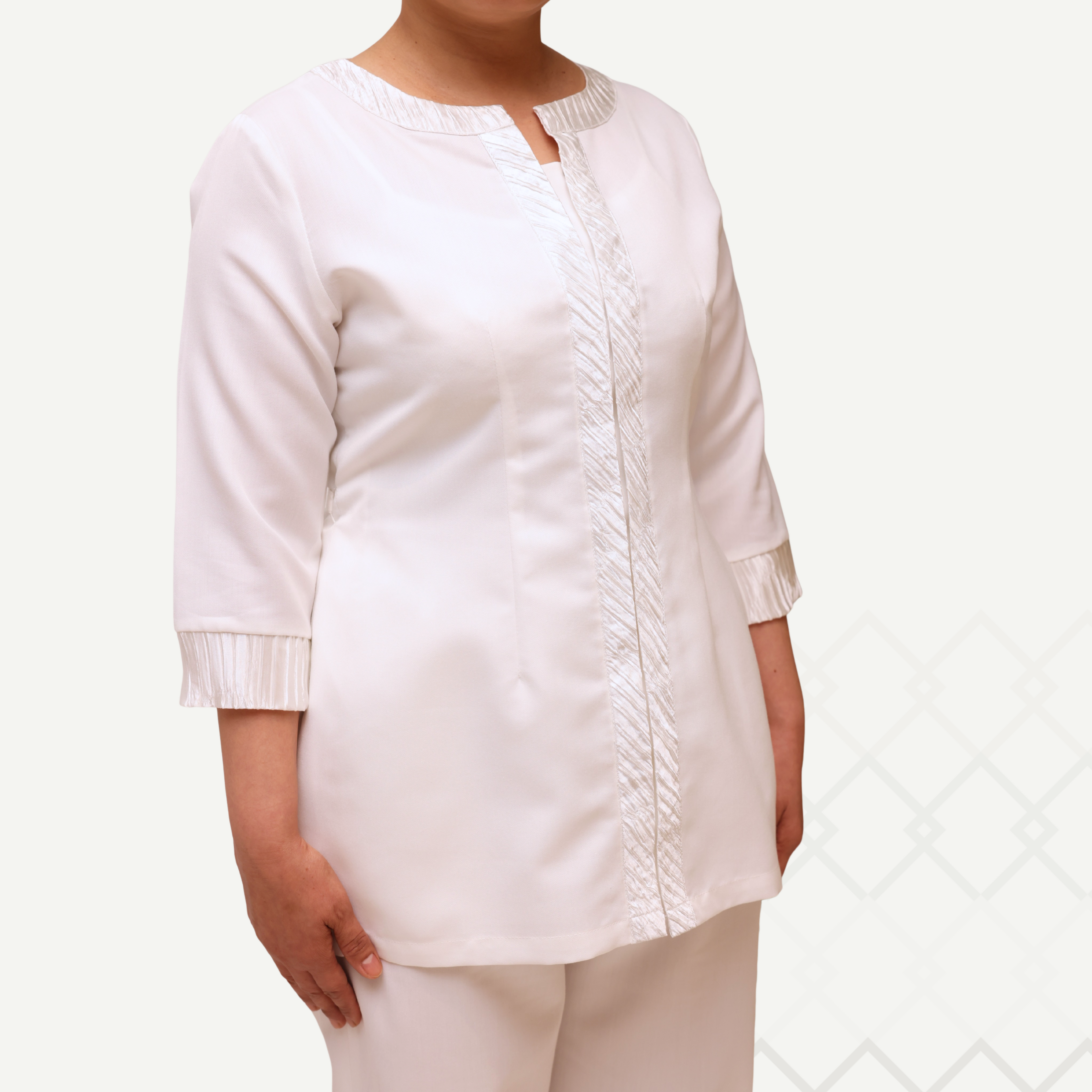 Qamra Off White Set طقم قمرة