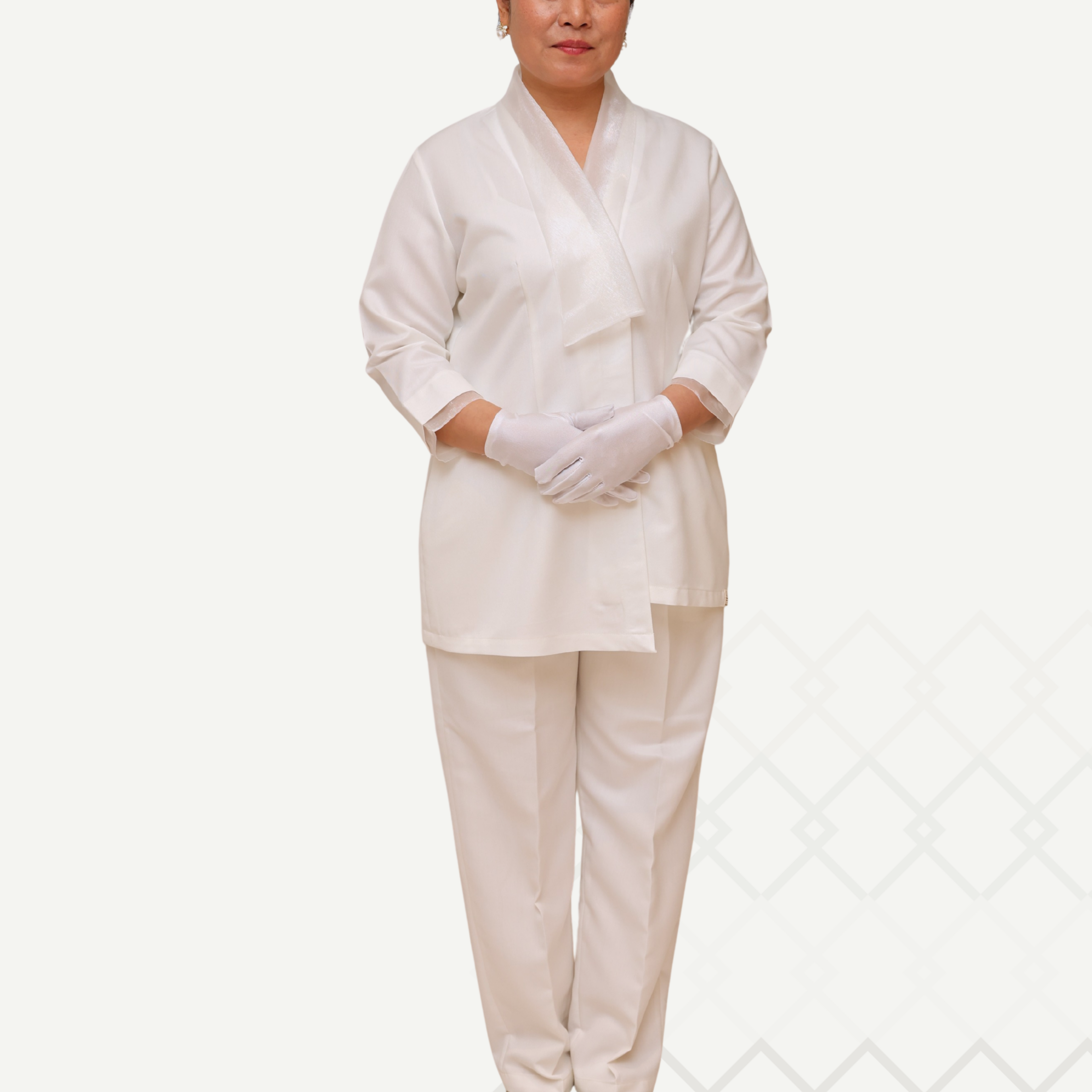 Shoug Off White Set طقم شوق