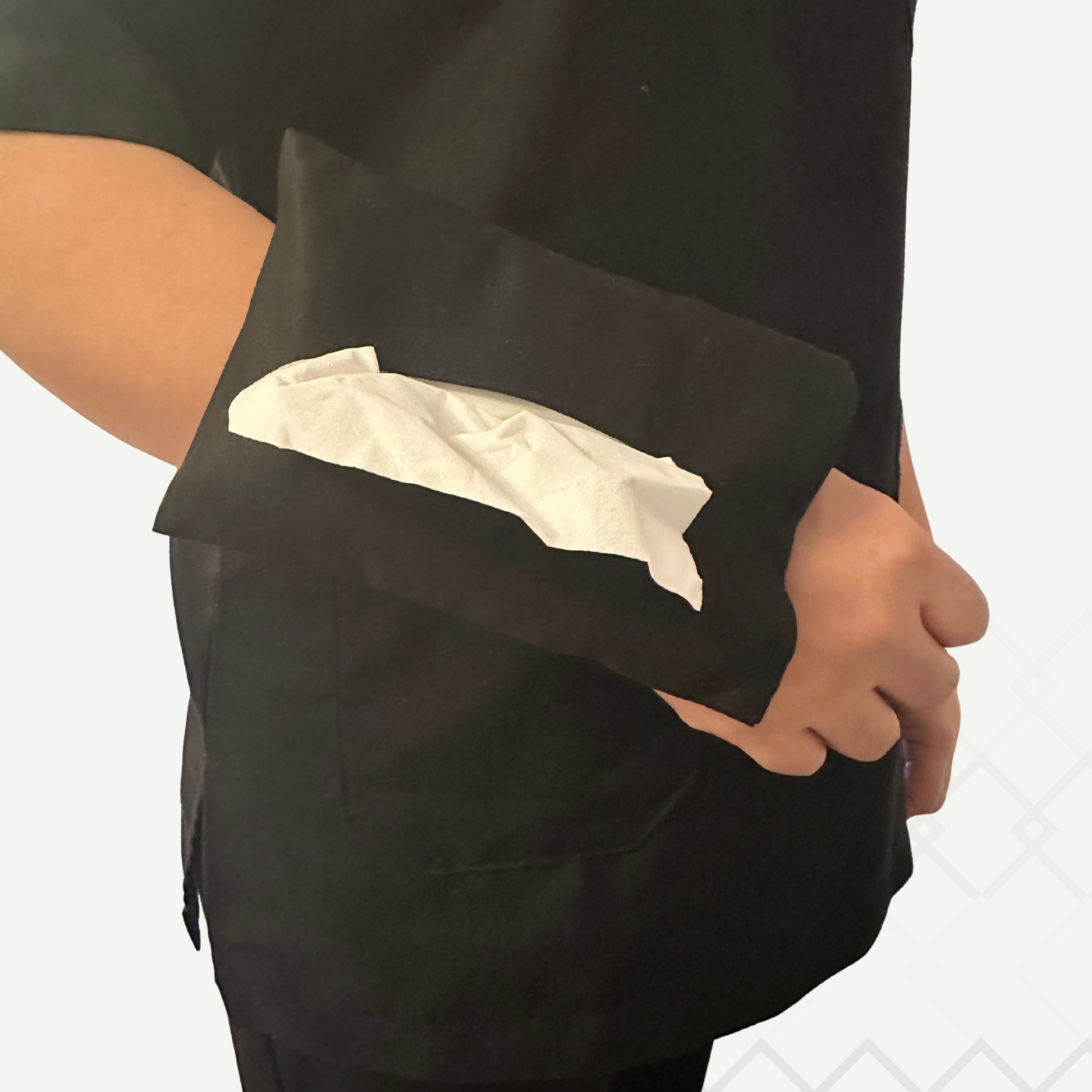Black Mini Tissue Bag كيس مناديل