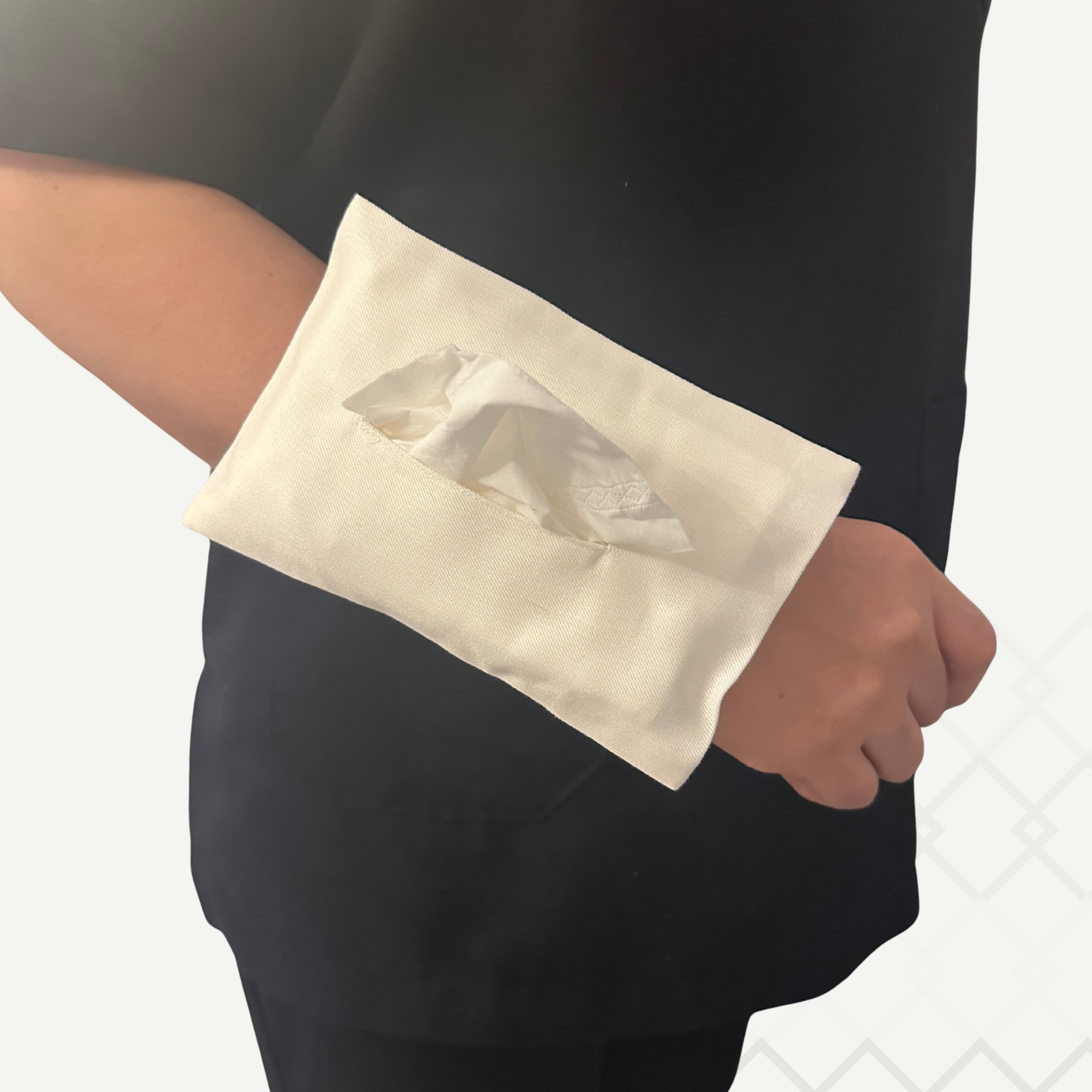 Off White Mini Tissue Bag كيس مناديل