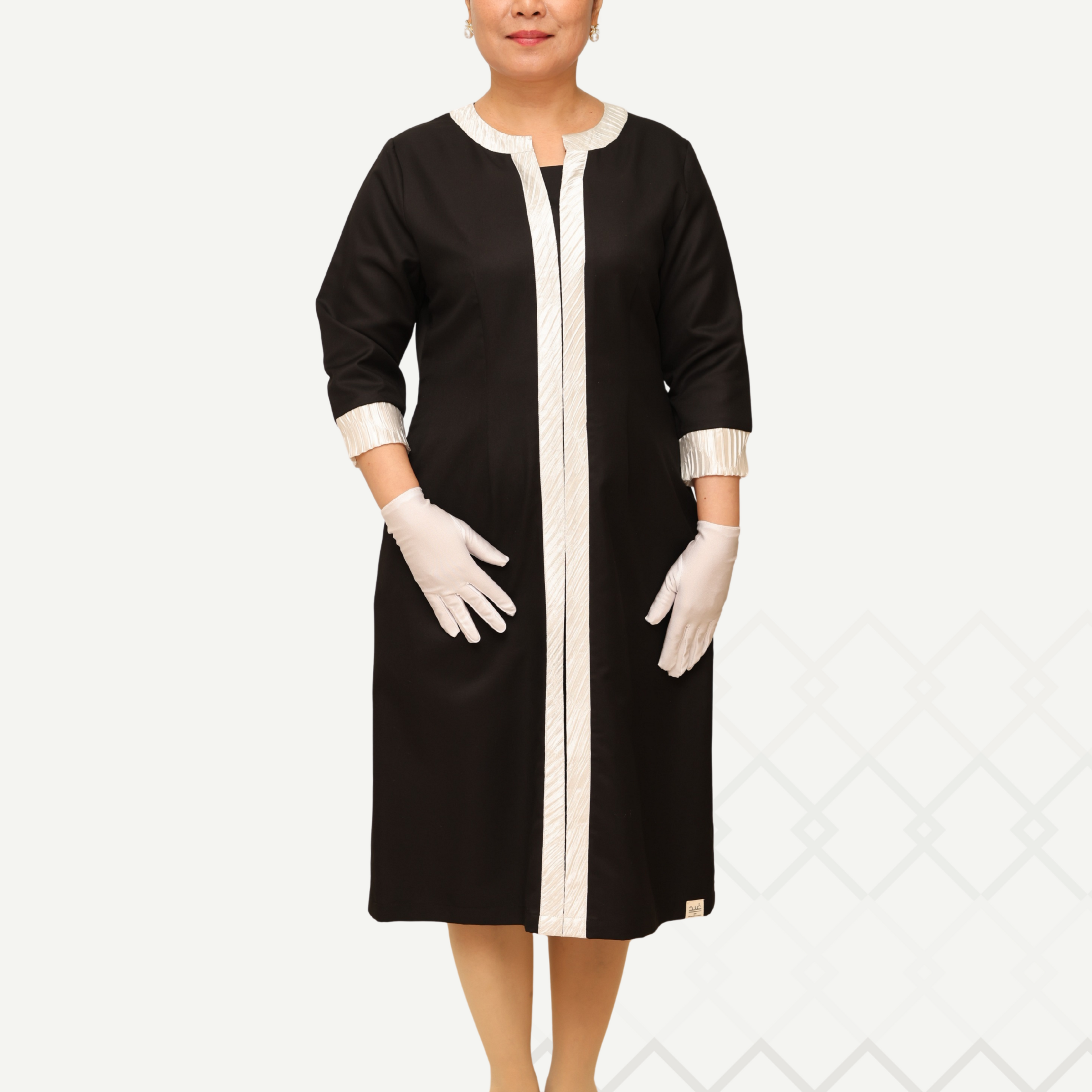 Qamra Black Dress فستان قمرة